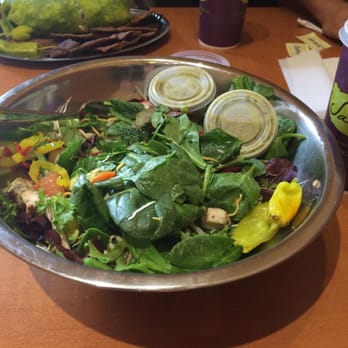 Salata - Now that's a big salad! And dressing is on the side! - Salad Near Me - Houston, Texas