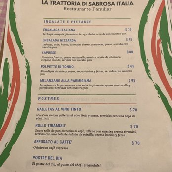 Sabrosa Italia - Dessert menu - Italian Near Me - Nuevo Vallarta, NAY Sabrosa Italia - Dessert menu - Italian Near Me - Nuevo Vallarta, NAY