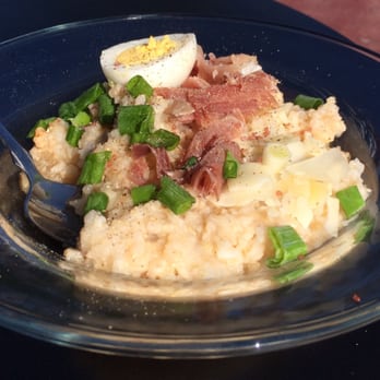 Holsem Coffee - Porridge! With delicious meat and egg and Parmesan. Super tasty. - Coffee & Tea Near Me - San Diego, California