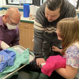 Ingrown toenail outpatient surgery on 8 year old. Dr Jacka handled her panic attack beautifully.