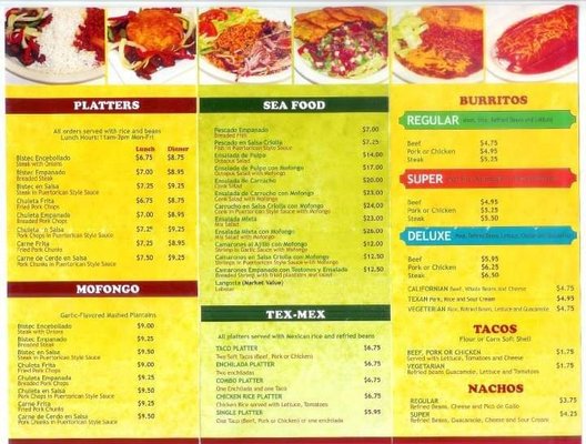 Menu photo 2 La Garita Restaurant Killeen, TX