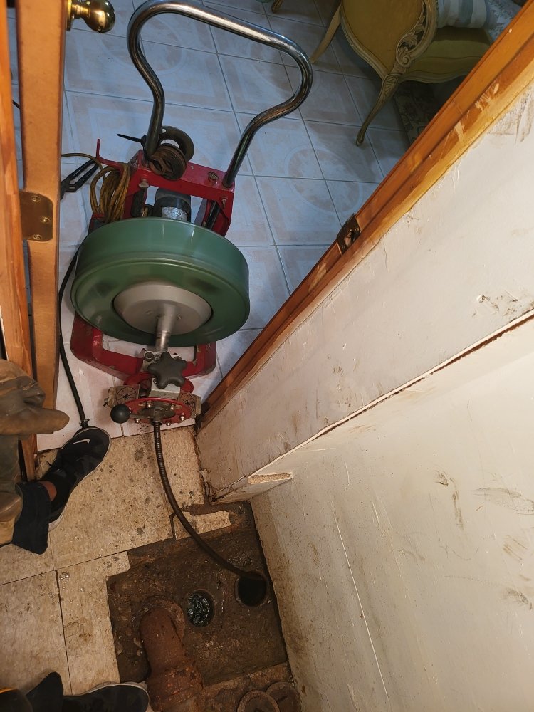 Slide of Remington sewer cleaning