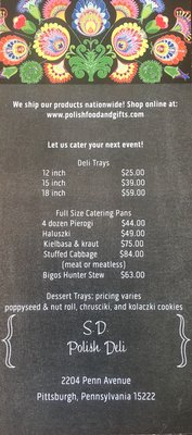 Menu photo 4 S&D Polish Deli Pittsburgh, PA