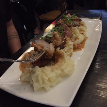 Fish Restaurant + Bar - Seared Sea Scallops with lobster-sherry creme and mashed potatoes. - New American Near Me - Stamford, Connecticut