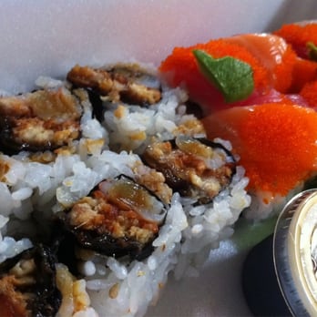 Yoshi Sushi - Michelle roll (L), Rainbow roll (R) - Japanese Near Me - Latham, New York
