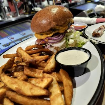 Great Basin Brewing Co. - Sparks - 50/50 burger w/ fries. Yes..all day! - New American Near Me - Sparks, Nevada Great Basin Brewing Co. - Sparks - 50/50 burger w/ fries. Yes..all day! - New American Near Me - Sparks, Nevada