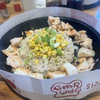 Pepper Lunch - Salmon & Shrimp Pepper Rice - Teppanyaki Near Me - Irvine, California