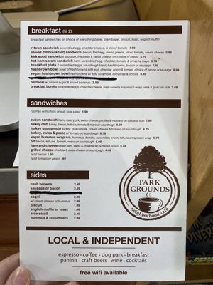 Menu photo 4 Parkgrounds Café | Specialty Coffee Atlanta Atlanta, GA