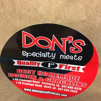 Don's Specialty Meats - Not world best cracklins & boudins - Meat Shops Near Me - Scott, Louisiana Don's Specialty Meats - Not world best cracklins & boudins - Meat Shops Near Me - Scott, Louisiana