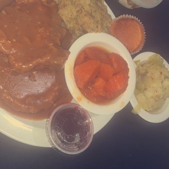 6978 Soul Food - Smothered pork chops, dressing, cabbage, & candied yams - Soul Food Near Me - Chicago, Illinois 6978 Soul Food - Smothered pork chops, dressing, cabbage, & candied yams - Soul Food Near Me - Chicago, Illinois