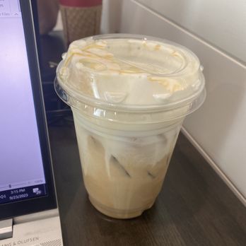 Lazy Labrador Coffee House - Salted caramel foam, maple syrup iced latte - Coffee & Tea Near Me - Kennesaw, Georgia Lazy Labrador Coffee House - Salted caramel foam, maple syrup iced latte - Coffee & Tea Near Me - Kennesaw, Georgia