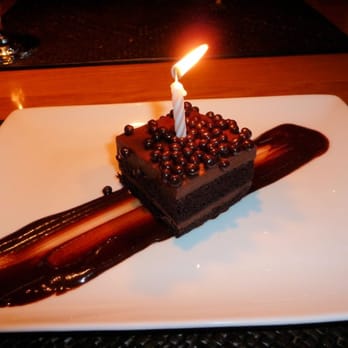 Fearing's Restaurant - Cake provided by the restaurant for my birthday. - New American Near Me - Dallas, Texas