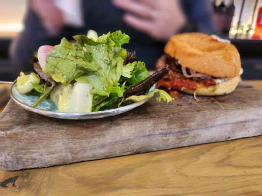 Photo of Piccolina - Washington, DC, DC, US. Better look at the lovely side salad with the pulpo panini.