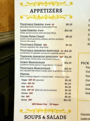 Menu photo 2 Saffron Indian Cuisine Greenville, SC Menu photo 2 Saffron Indian Cuisine Greenville, SC