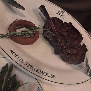 Roots Steakhouse - 20 oz Dry Aged Cowboy Steak - Steakhouses Near Me - Morristown, New Jersey