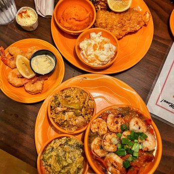 Barbara Jean's Restaurants - a table full of food - Southern Near Me - St. Simons, Georgia Barbara Jean's Restaurants - a table full of food - Southern Near Me - St. Simons, Georgia
