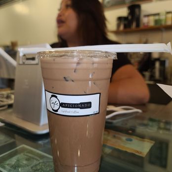 Cafe Aficionado - Iced campfire Latte (held the Marshmallows) - Coffee & Tea Near Me - Los Angeles, California