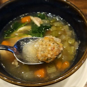 Warehouse 72 - Chicken and Meatball Soup - New American Near Me - Houston, Texas Warehouse 72 - Chicken and Meatball Soup - New American Near Me - Houston, Texas