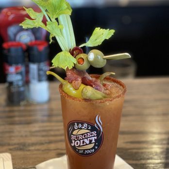 S&B's Burger Joint - Bloody bacon Bloody Mary!! - Pizza Near Me - Edmond, Oklahoma S&B's Burger Joint - Bloody bacon Bloody Mary!! - Pizza Near Me - Edmond, Oklahoma