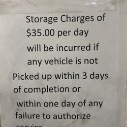 Global Transmission Experts - Storage fee