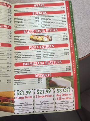Menu photo 1 Angelo's Pizza Turnersville, NJ