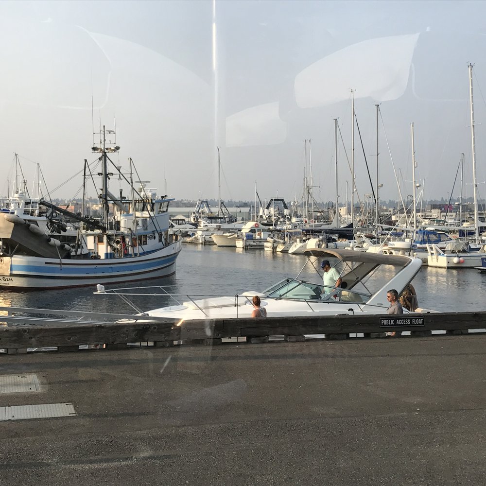 Chinook's - View of marina from outdoor seating area. - Seafood Near Me - Seattle, Washington