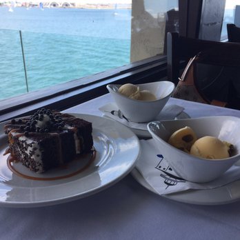 Tom Ham's Lighthouse - Chocolate Cake, vanilla and Pistachio & Saffron Ice Cream - Breakfast & Brunch Near Me - San Diego, California Tom Ham's Lighthouse - Chocolate Cake, vanilla and Pistachio & Saffron Ice Cream - Breakfast & Brunch Near Me - San Diego, California