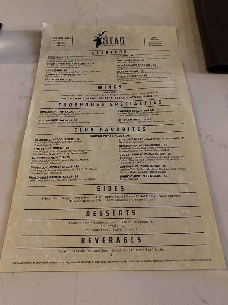 THE STAG CHOPHOUSE & CLUB GA9, Atlanta, Steakhouses