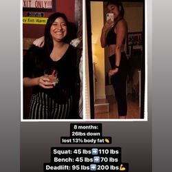G. David Fitness - Transformation Picture. Before starting training with David and then 8 months after starting training.