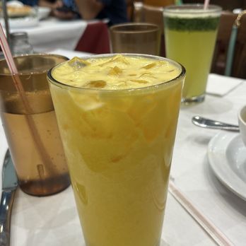 Brooklyn Kebab House - glowing skin juice, mint lemonade in the back - Halal Near Me - Brooklyn, New York