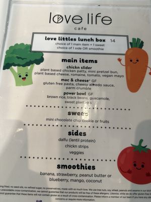 Menu photo 4 love life cafe Miami, FL