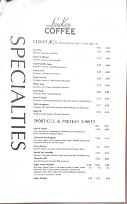 Menu photo 2 LawKew Coffee Pineville, MO