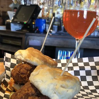 The Back Porch - Nashville hot chicken biscuits were amazing - Burgers Near Me - Longwood, Florida The Back Porch - Nashville hot chicken biscuits were amazing - Burgers Near Me - Longwood, Florida