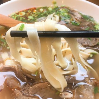 GB Hand-pulled Noodles - Jo Ye noodle style in my Special Lanzhou Beef Noodle Soup - Chinese Near Me - Toronto, Ontario