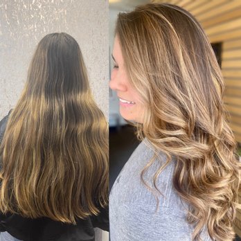 Hairapy Salon - Sandy blonde with a dark base - Hair Salons Near Me - Louisville, Kentucky Hairapy Salon - Sandy blonde with a dark base - Hair Salons Near Me - Louisville, Kentucky