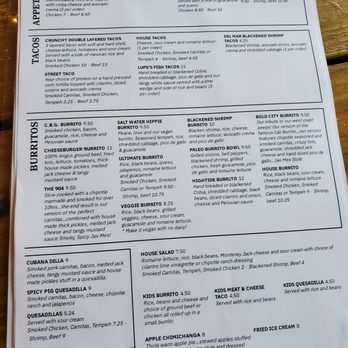 Hightide Burrito & Bar - Menu 7.2020 - Mexican Near Me - Jacksonville, Florida