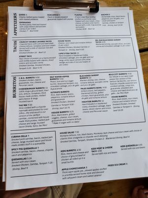 Menu photo 7 Hightide Burrito & Bar Jacksonville, FL