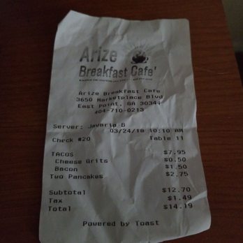 Arize Breakfast Cafe - Not too bad - Breakfast & Brunch Near Me - Atlanta, Georgia Arize Breakfast Cafe - Not too bad - Breakfast & Brunch Near Me - Atlanta, Georgia