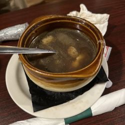 Fitzgibbon's - French onion soup was very very salty!