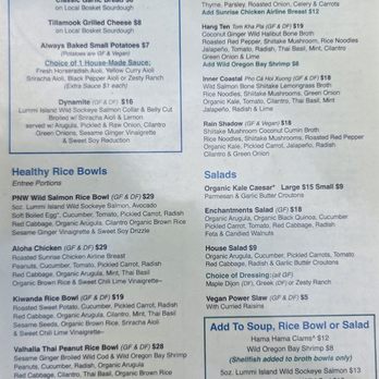 Yodelin - Menu - Seafood Near Me - Leavenworth, Washington