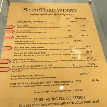 SpearHead Winery - Wineries Near Me - Kelowna, British Columbia SpearHead Winery - Wineries Near Me - Kelowna, British Columbia