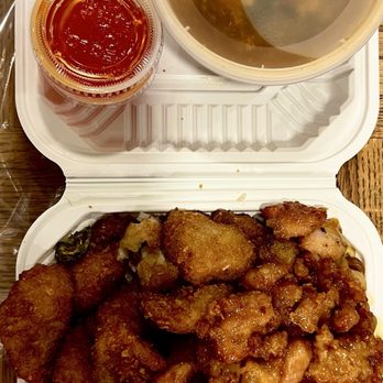 Orient Express - Two item entree chow mein, lemon chicken S/P fish and hot sour soup all for $20 - Chinese Near Me - San Ramon, California