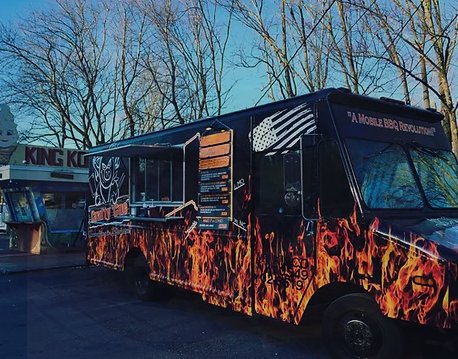 Food Truck! - We offer 2 different menus for parties that both include our truck. Our Vending menu and our Catering menu. The vending menu highlights our creative sandwich options and is more of what you’d see from us at a festival.  Our Catering menu focuses on the meats. Both are great options depending on the feel of your party.
