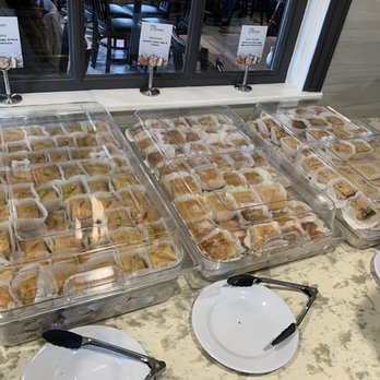 Dimassi's Mediterranean Buffet - Baklava, ham cookies and Namoura (like honey cake) - Mediterranean Near Me - Cerritos, California