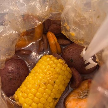 tasty crab - 1/2 lbs Shrimp Boil w/ Sausage in Shake Sauce-Medium Heat - Seafood Near Me - Columbia, South Carolina tasty crab - 1/2 lbs Shrimp Boil w/ Sausage in Shake Sauce-Medium Heat - Seafood Near Me - Columbia, South Carolina