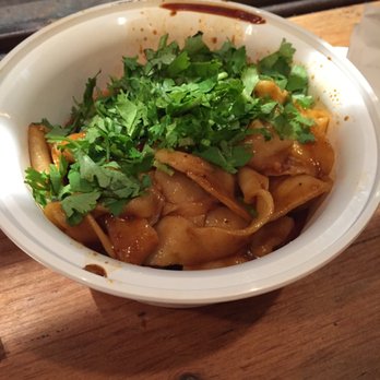 The Handpulled Noodle - Da Pan Ji (Xinjiang-style handpulled wide noodles with large chicken meat chunks) - Chinese Near Me - New York, New York