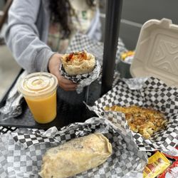 The Breakfast Shack - breakfast burritos  hashbrowns fresh oj