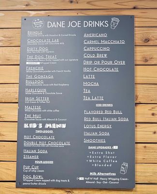 Menu photo 1 Dane Joe Espresso Spokane, WA Menu photo 1 Dane Joe Espresso Spokane, WA