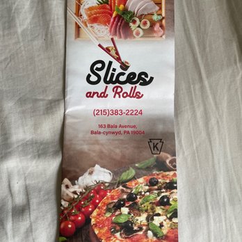 Slices And Rolls - Front of menu - Pizza Near Me - Merion Station, Pennsylvania Slices And Rolls - Front of menu - Pizza Near Me - Merion Station, Pennsylvania