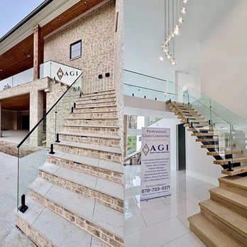 Apex Glass Industries - Exterior and Interior Glass Railing - Glass & Mirrors Near Me - Alpharetta, Georgia